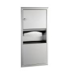 Contenedor para Desechos para Dispensador de Toallas de Papel Bobrick B-369 Classic Series, Empotrado